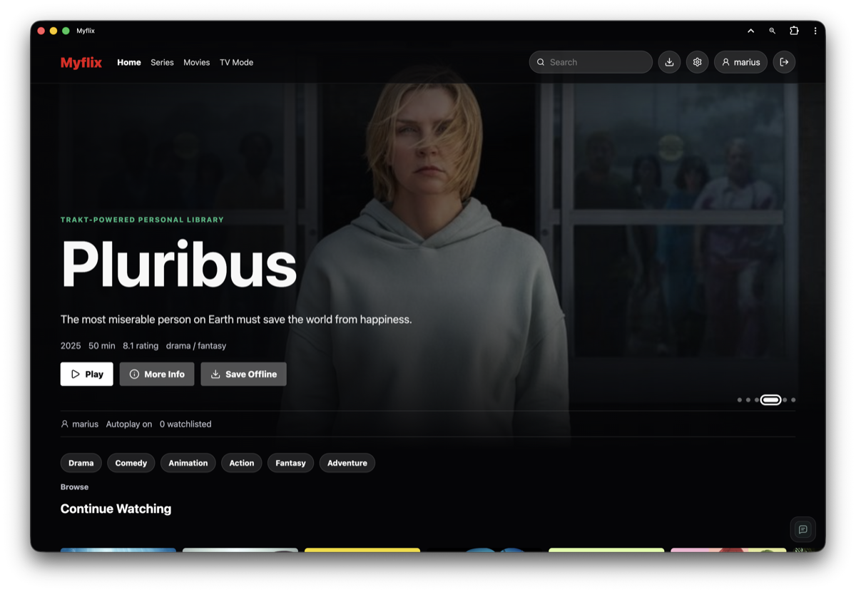 MyFlix — featured title