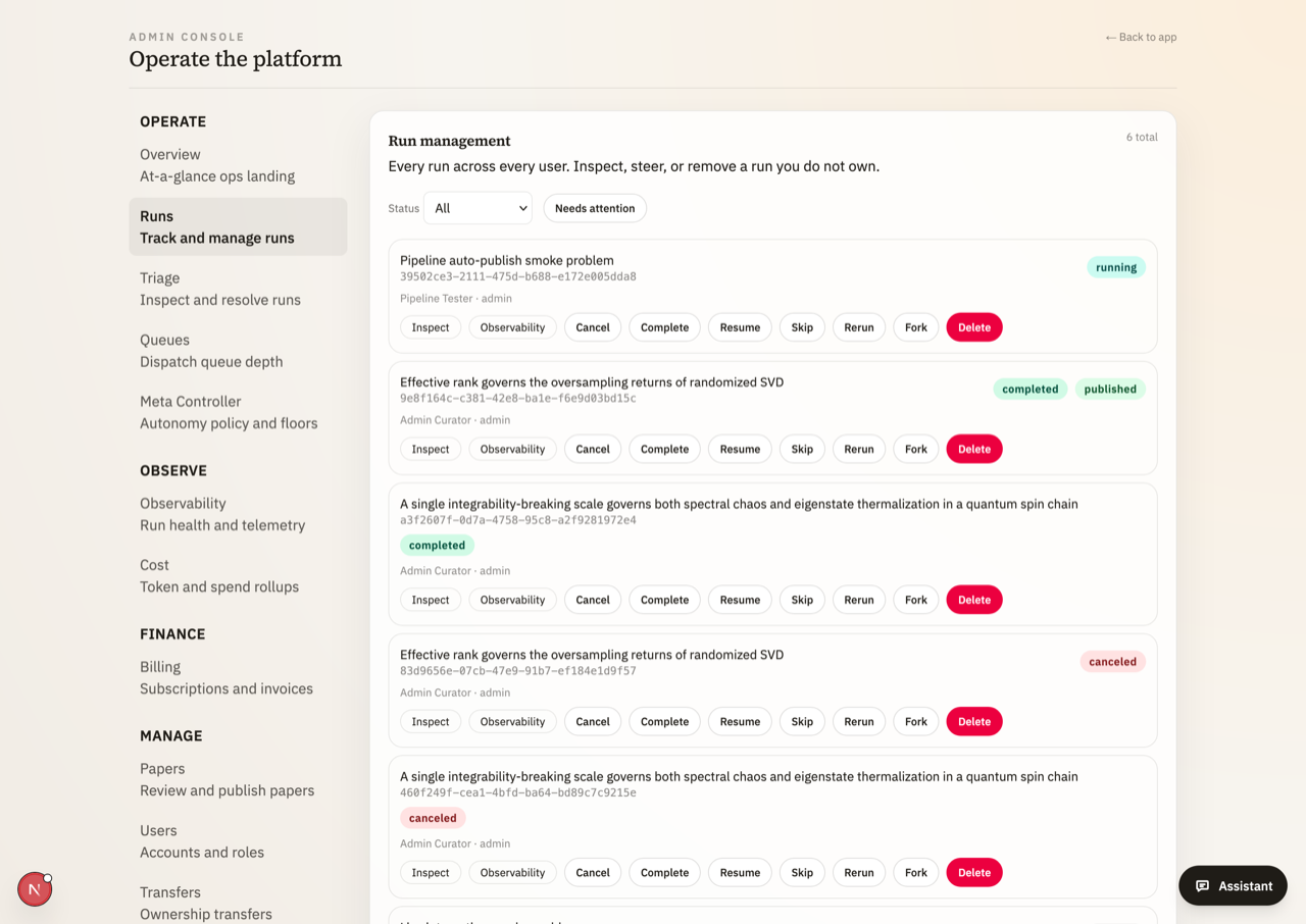omegaXiv — the publication catalogue